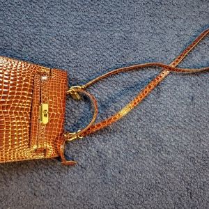 Italian leather Croco embossed